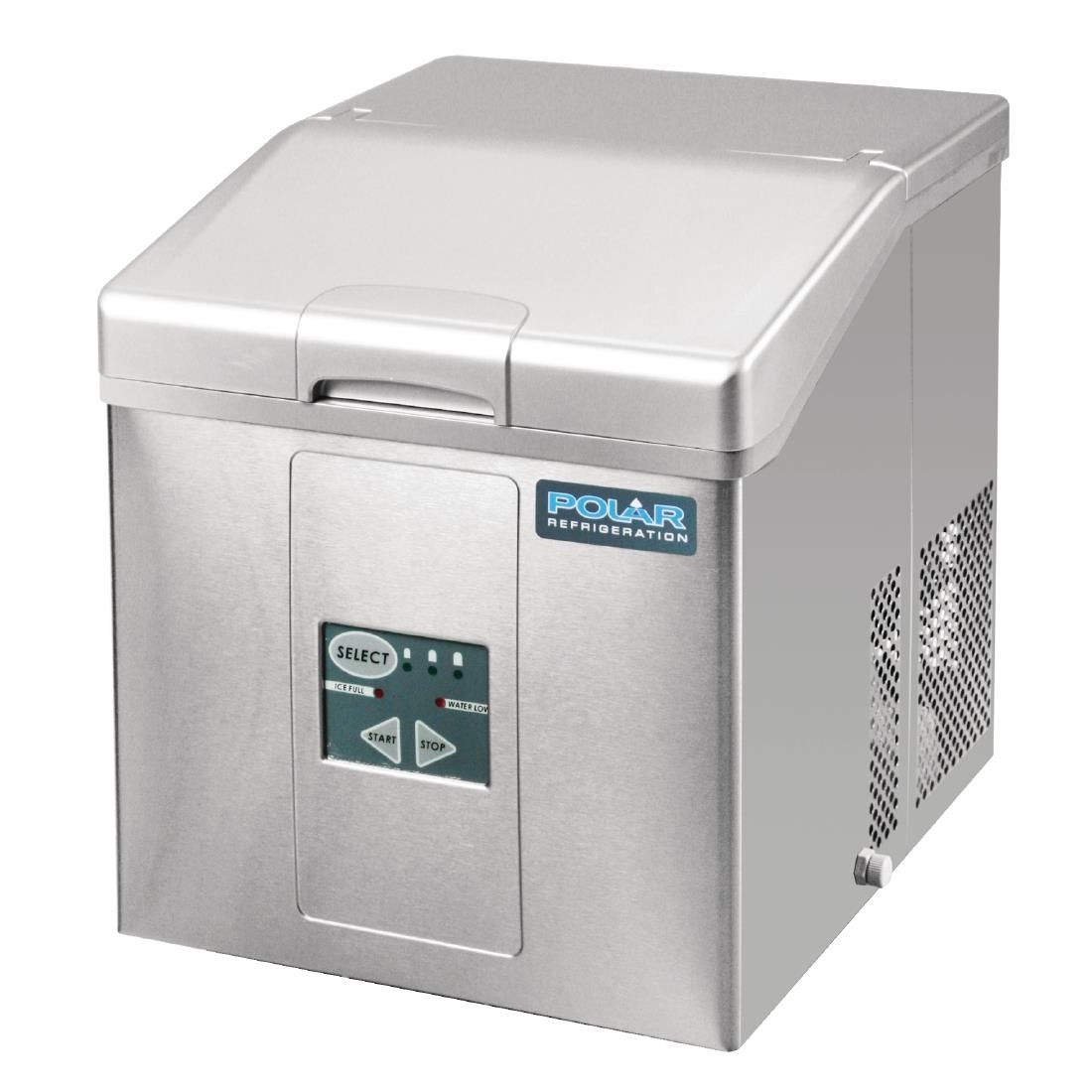 Polar C-Series Countertop Ice Machine 15kg Output - Stainless Steel - Image 4
