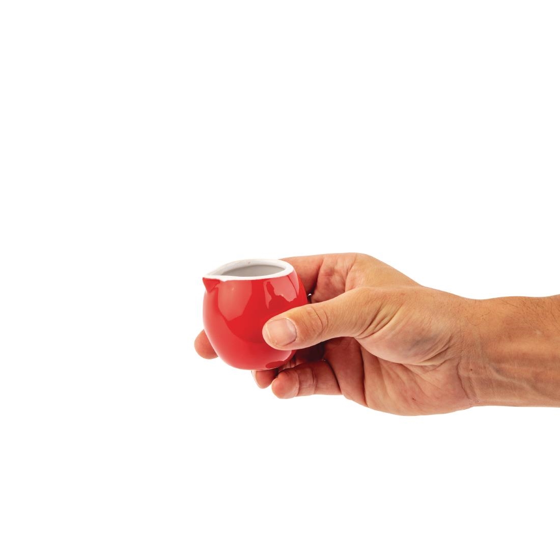 Olympia Cafe Milk Jug Red - 70ml 2.36fl oz (Box 6) - Image 6