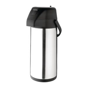 Olympia Pump Action Airpot Stainless Steel Push Button - 3Ltr 101.4fl oz