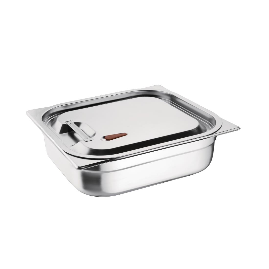 Vogue Sealable Lid St/St - GN 1/2 - Image 2
