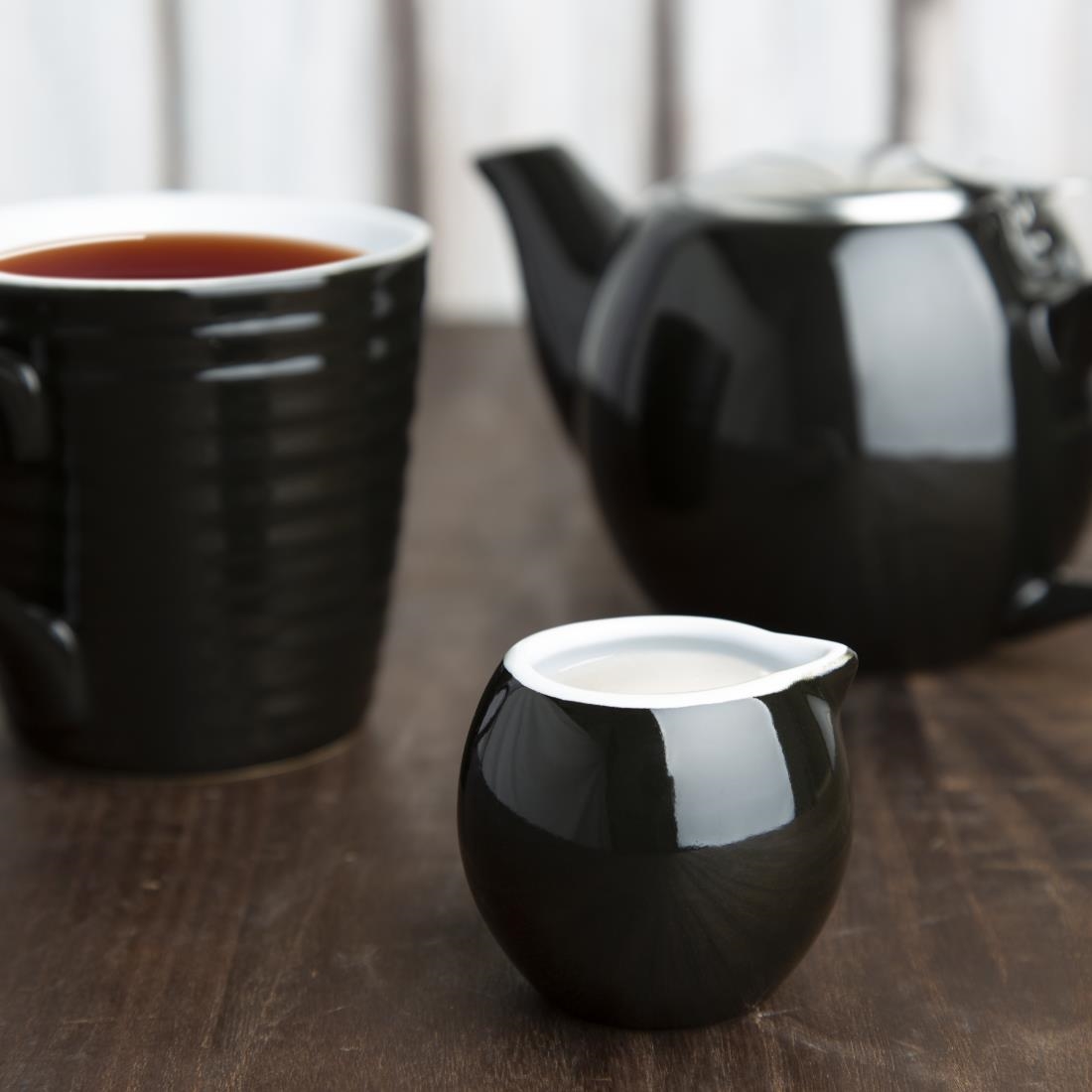 Olympia Cafe Milk Jug Black - 70ml 2.36fl oz (Box 6) - Image 2