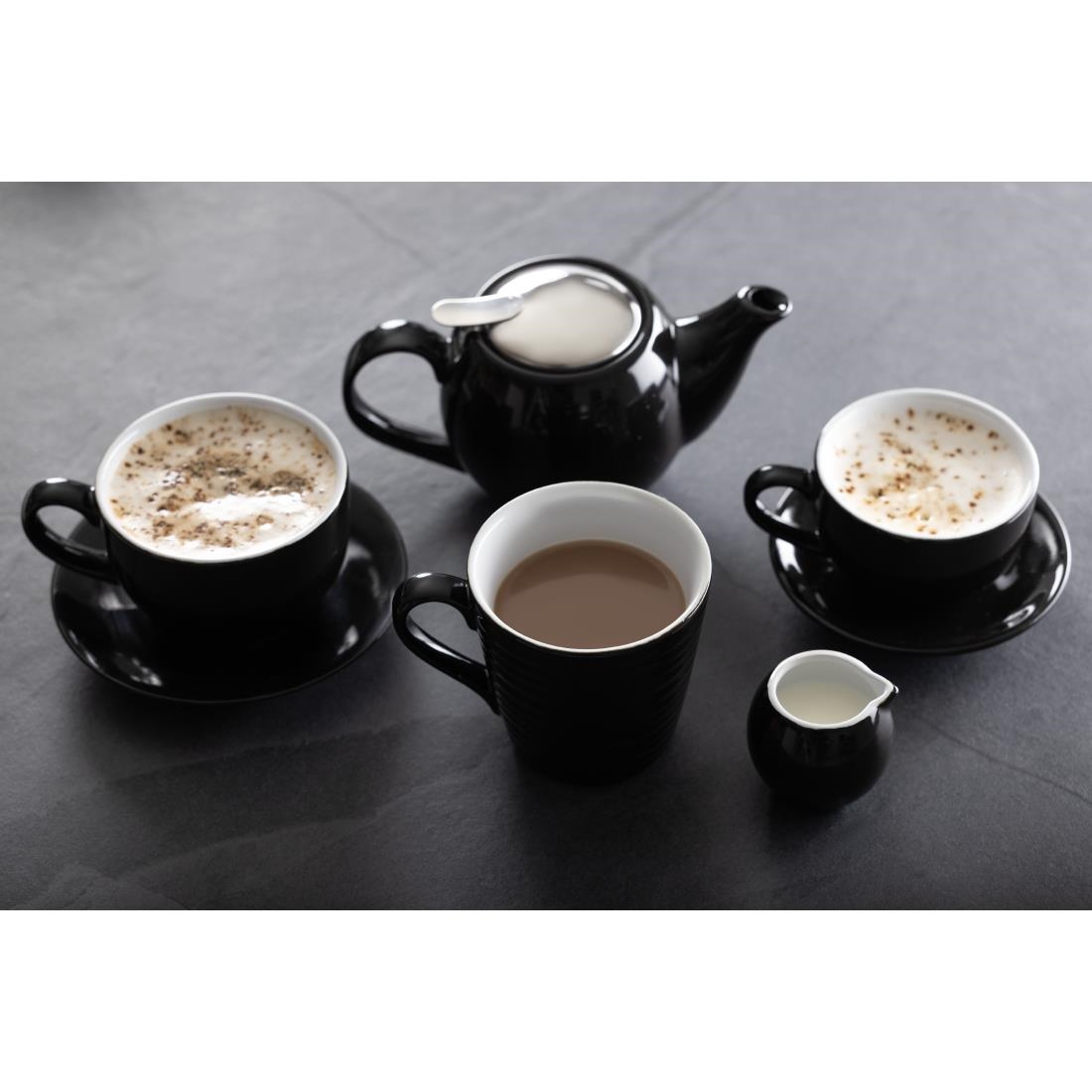 Olympia Cafe Espresso Saucer Black (Fits CU952) (Box 12) - Image 10