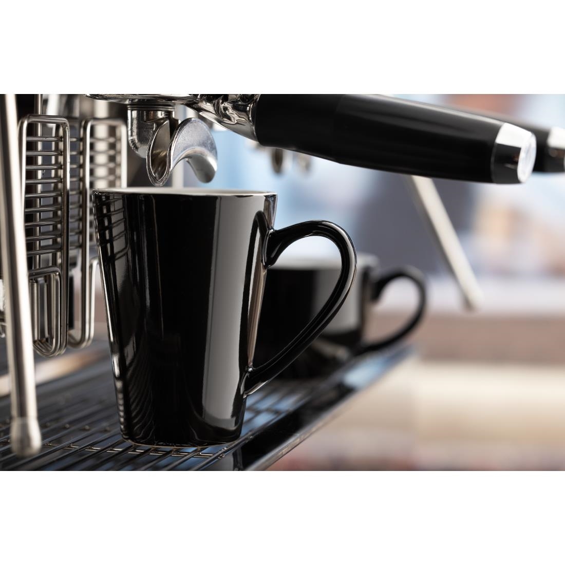 Olympia Cafe Latte Cup Black - 340ml 11.5fl oz (Box 12) - Image 9