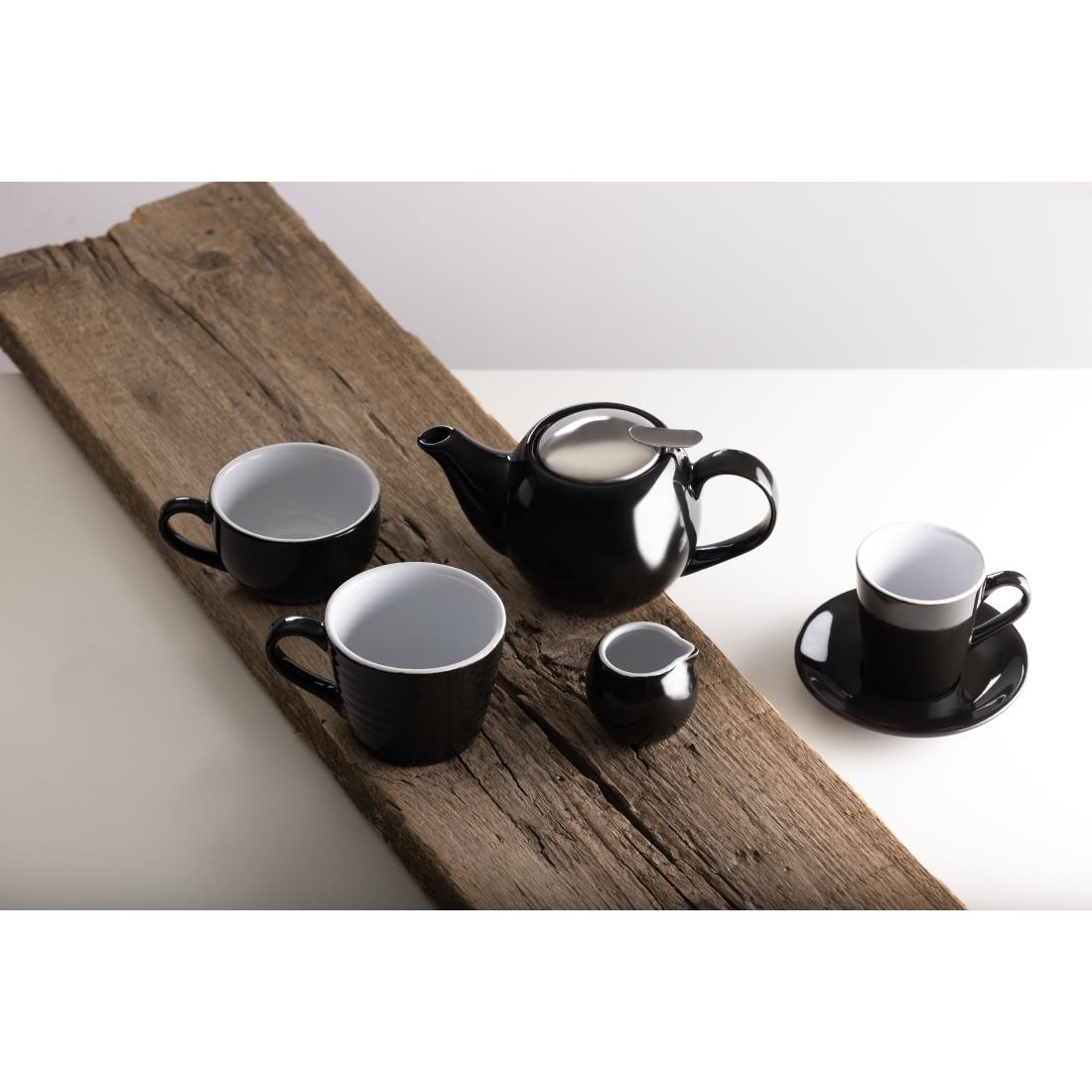 Olympia Cafe Aroma Mug Black - 340ml 11.5fl oz (Box 6)