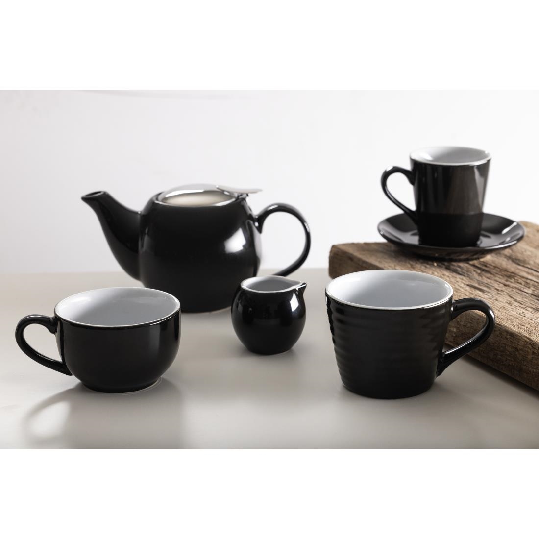 Olympia Cafe Aroma Mug Black - 340ml 11.5fl oz (Box 6) - Image 5