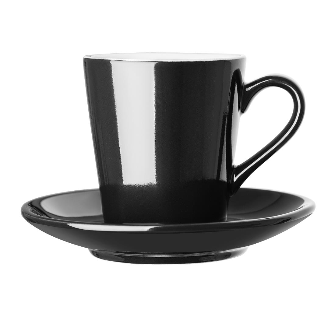 "Olympia Cafe Flat White Saucer Black (Fits CU961) - 135mm 5 3/10"" (Box 12)" - Image 3