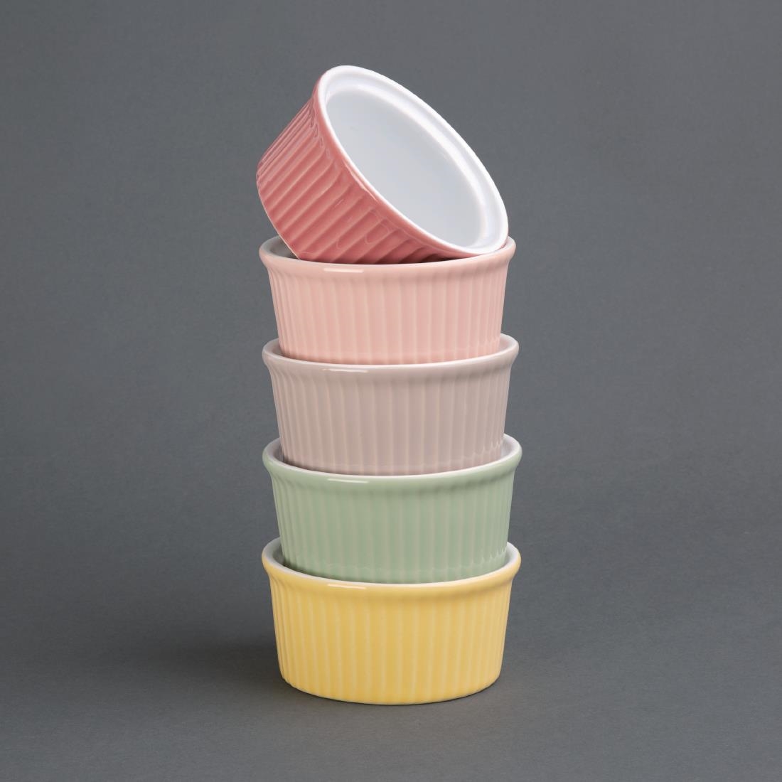 Olympia Pastel Ramekin Red - 145ml 4.9fl oz (Box 12) - Image 3