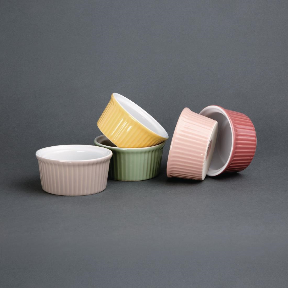 Olympia Pastel Ramekin Red - 145ml 4.9fl oz (Box 12) - Image 5