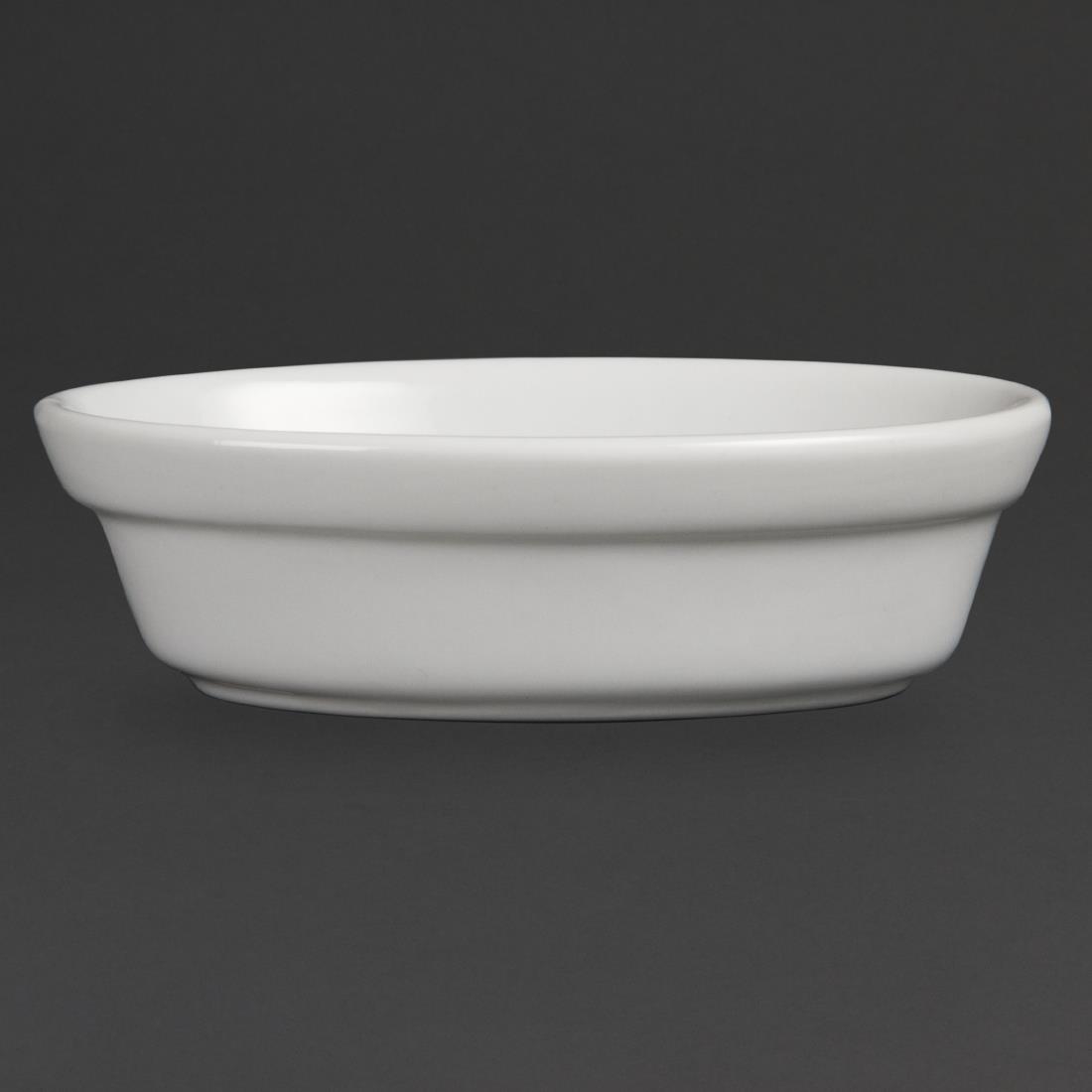 Olympia Whiteware Oval Pie Bowl - 44x145x104mm (Box 6) - Image 3
