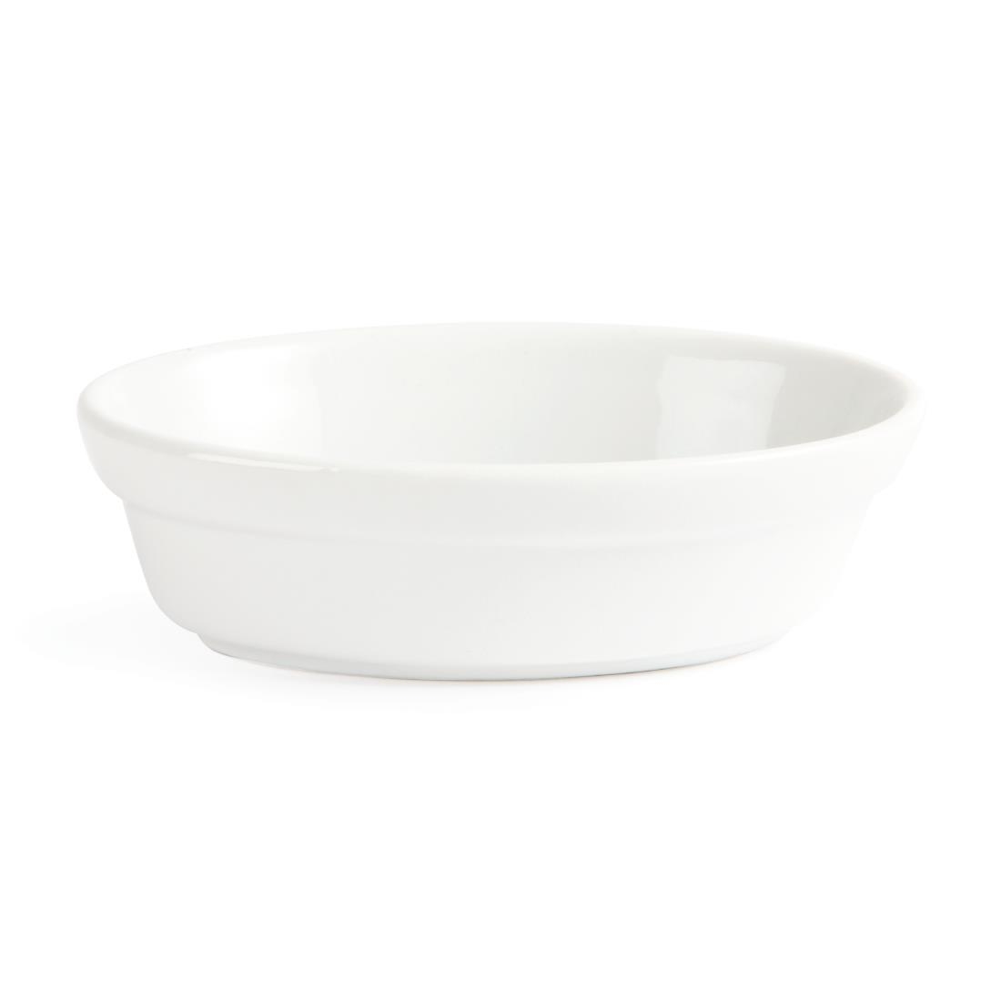 Olympia Whiteware Oval Pie Bowl - 44x145x104mm (Box 6) - Image 4