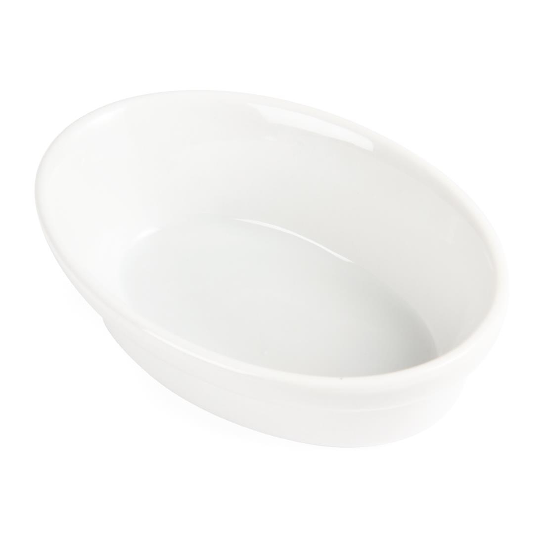 Olympia Whiteware Oval Pie Bowl - 44x145x104mm (Box 6) - Image 5