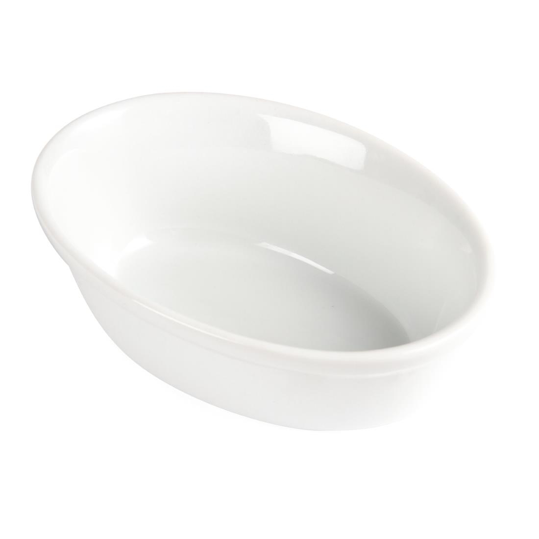 Olympia Whiteware Oval Pie Bowl - 52x161x116mm (Box 6) - Image 6