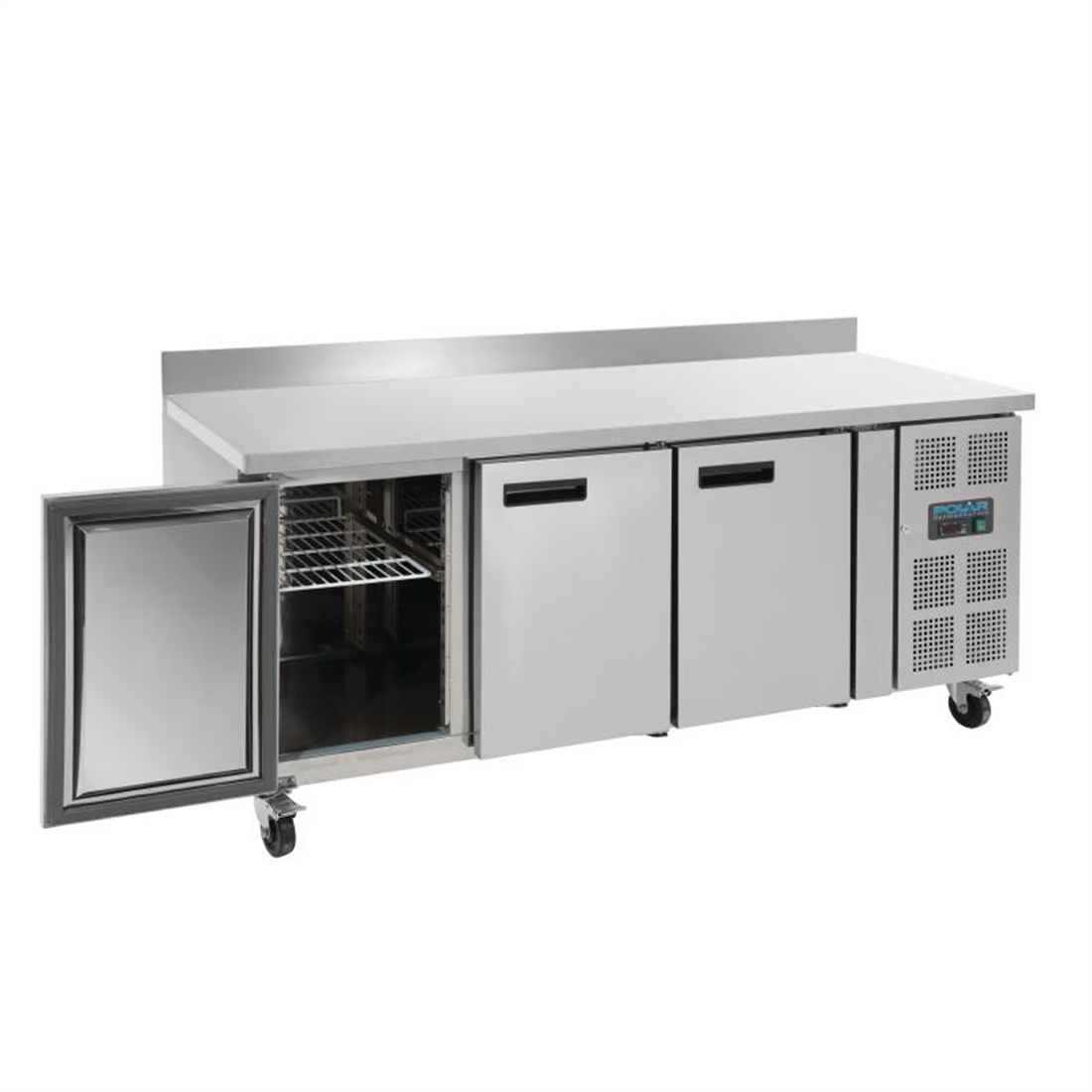 Polar U-Series Triple Door Counter Freezer with Upstand - 417Ltr - Image 4
