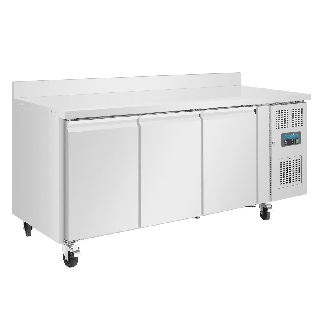 Polar U-Series Triple Door Counter Freezer with Upstand - 417Ltr - Image 5