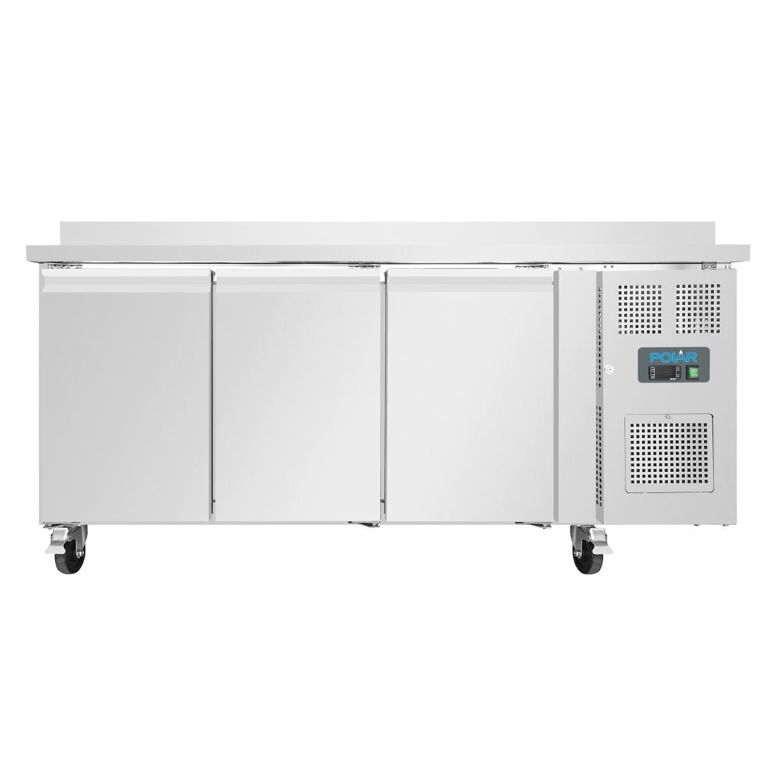 Polar U-Series Triple Door Counter Freezer with Upstand - 417Ltr - Image 8