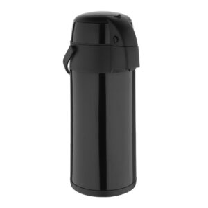 Olympia Pump Action Airpot St/St Double Wall Black - 5Ltr 169.1fl oz