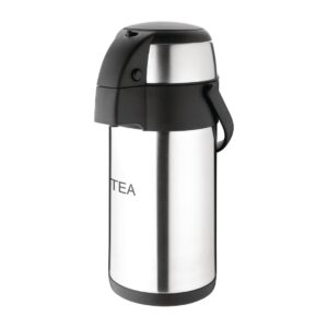 Olympia Pump Action Airpot St/St Double Wall - 3Ltr 101.4fl oz (TEA)