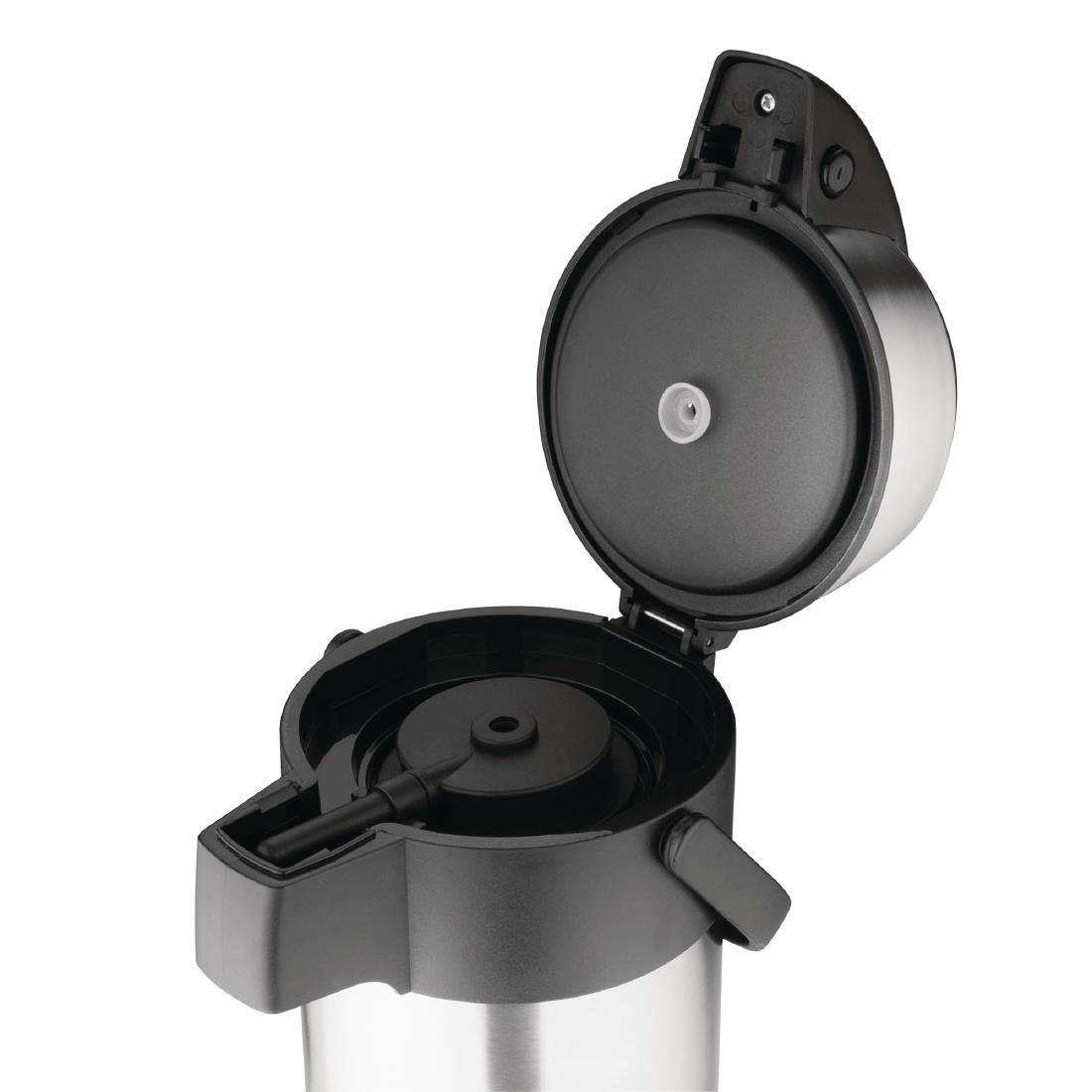 Olympia Pump Action Airpot St/St Double Wall - 3Ltr 101.4fl oz (COFFEE) - Image 4
