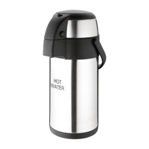 Olympia Pump Action Airpot St/St Double Wall - 3Ltr 101.4fl oz (HOT WATER)