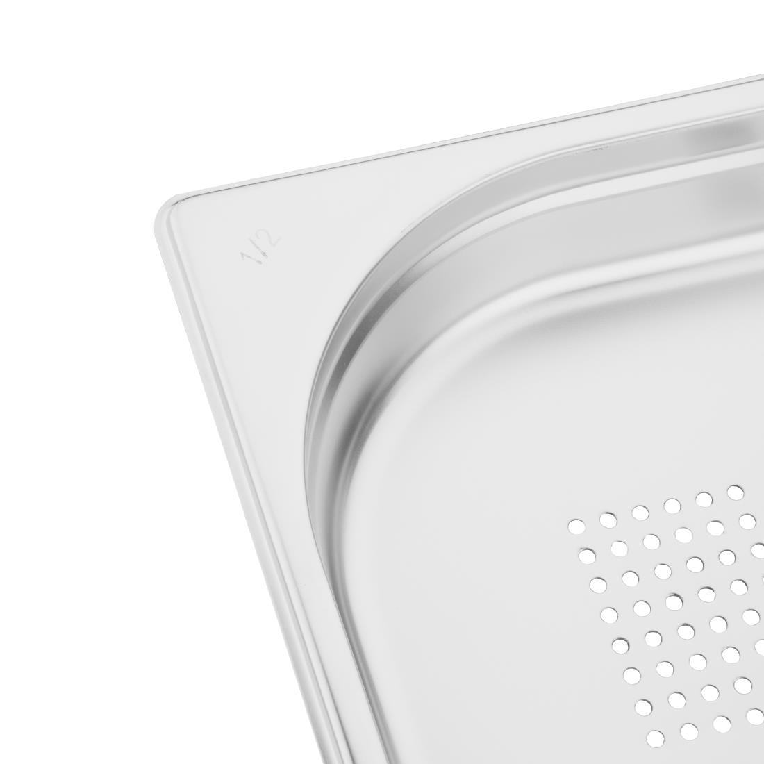 Vogue Perforated St/St - GN 1/2 40mm - Image 3