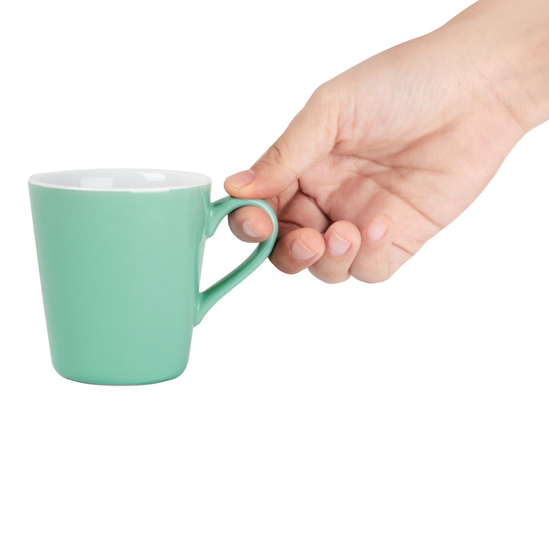 Olympia Cafe Flat White Cup Aqua - 170ml 5.74fl oz (Box 12) - Image 3