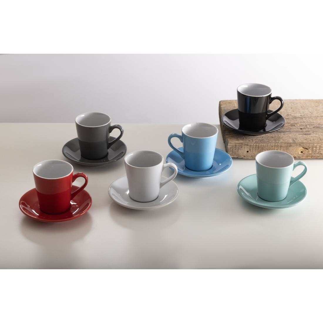 Olympia Cafe Flat White Cup Aqua - 170ml 5.74fl oz (Box 12) - Image 5