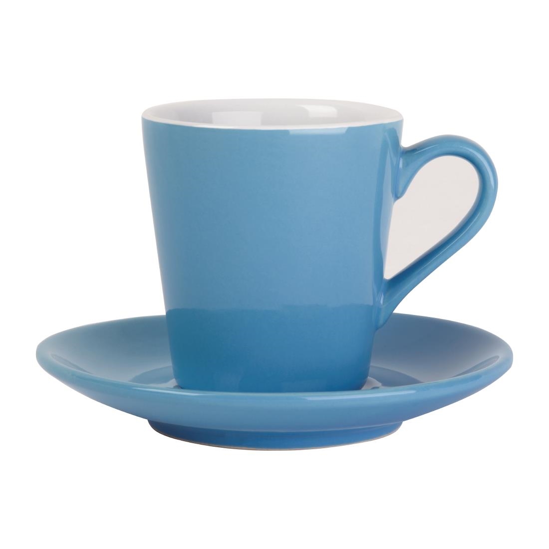 Olympia Cafe Flat White Cup Blue - 170ml 5.74fl oz (Box 12) - Image 4