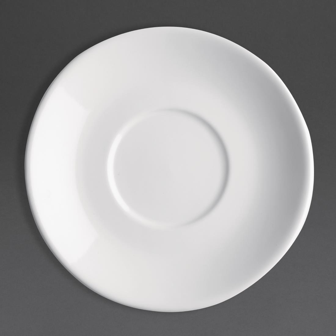 "Olympia Cafe Flat White Saucer White (Fits FF991) - 131mm 5 1/8"" (Box 12)" - Image 4