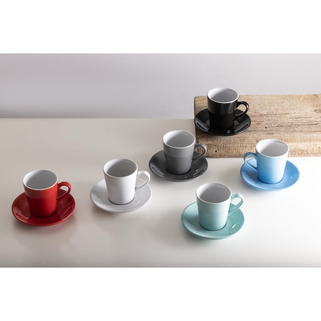 "Olympia Cafe Flat White Saucer White (Fits FF991) - 131mm 5 1/8"" (Box 12)" - Image 7