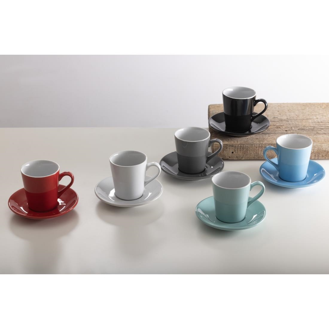 "Olympia Cafe Flat White Saucer White (Fits FF991) - 131mm 5 1/8"" (Box 12)" - Image 8