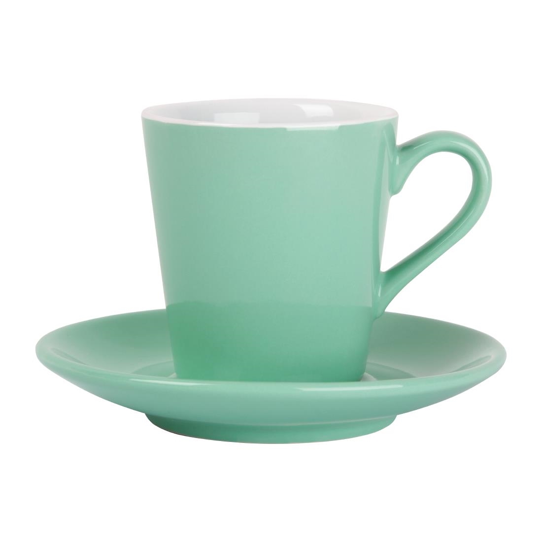 "Olympia Cafe Flat White Saucer Aqua (Fits FF993) - 131mm 5 1/8"" (Box 12)" - Image 4