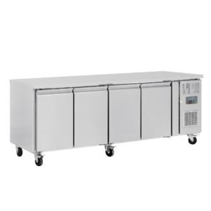 Polar U-Series Four Door Counter Fridge - 449Ltr