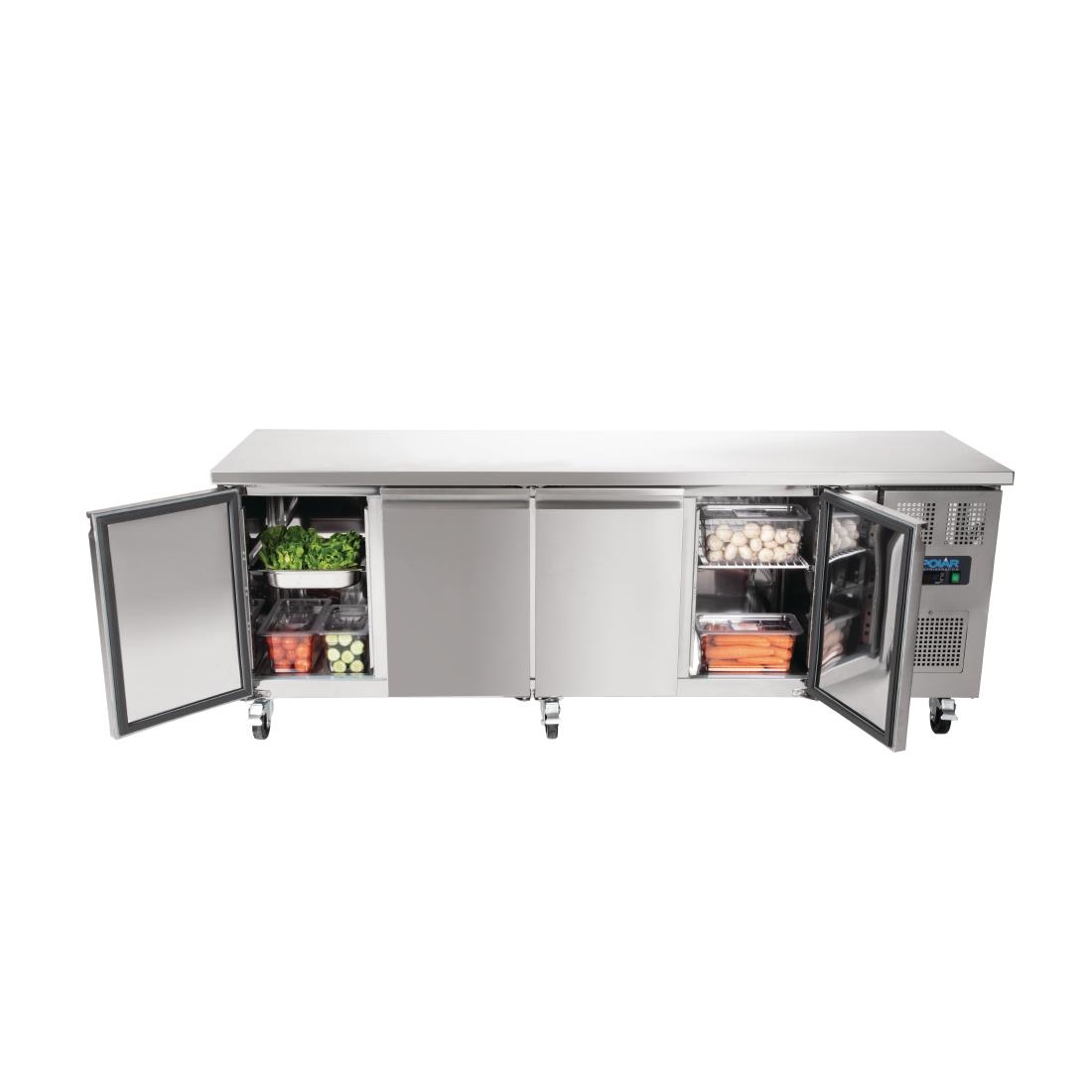 Polar U-Series Four Door Counter Fridge - 449Ltr - Image 13