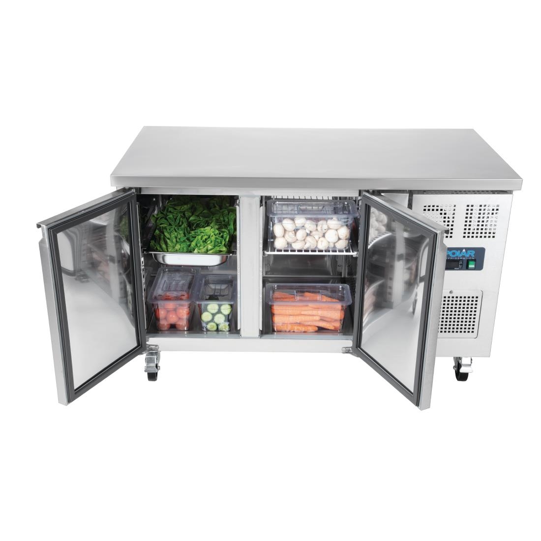 Polar U-Series Double Door Counter Fridge - 282Ltr - Image 5