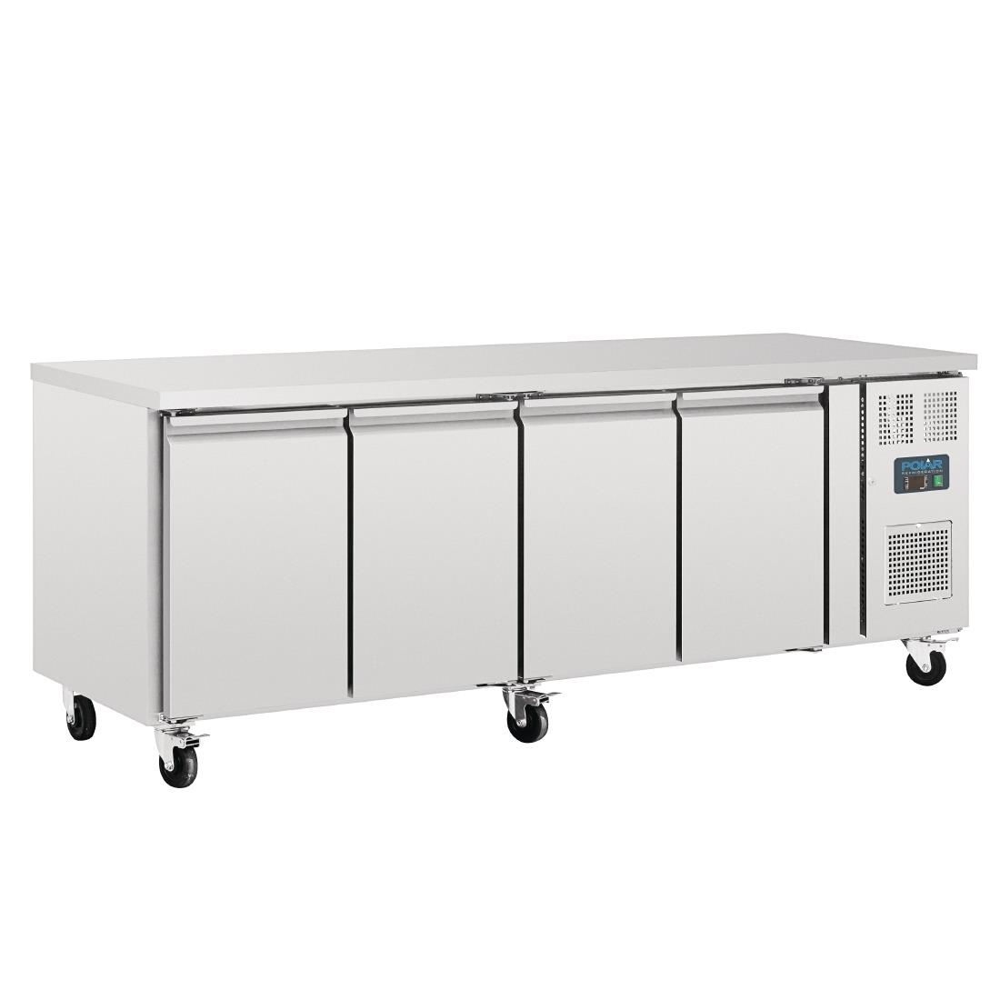 Polar U-Series Four Door Counter Fridge - 553Ltr - Image 4