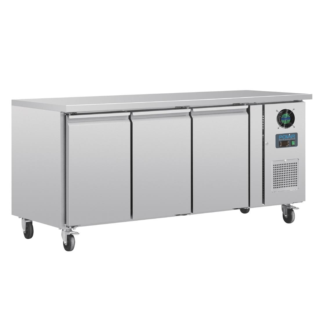 Polar U-Series Triple Door Counter Freezer - 417Ltr