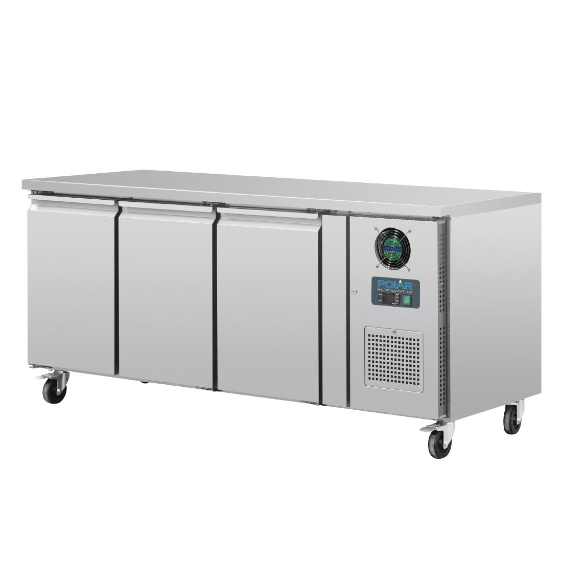 Polar U-Series Triple Door Counter Freezer - 417Ltr - Image 3