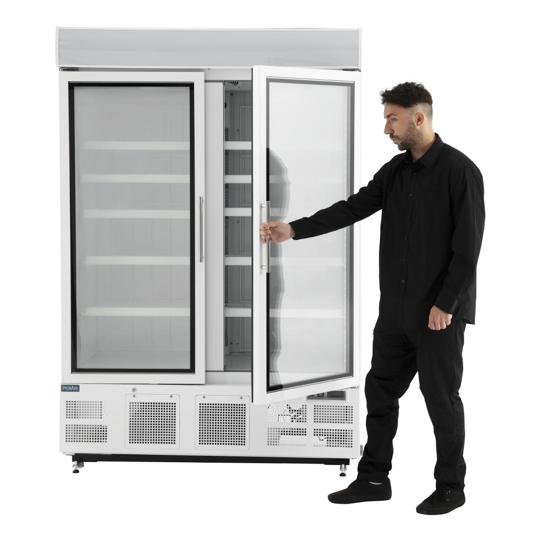 Polar G-Series Upright Display Freezer White - 920Ltr - Image 6