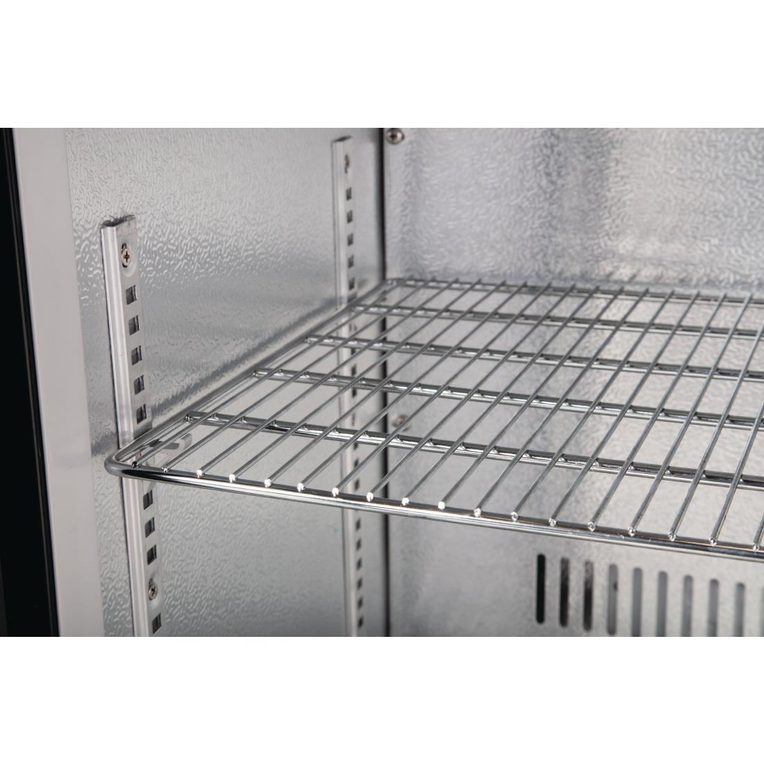 Polar G-Series Back Bar Cooler with Triple Hinged Doors Black - 900mm - Image 4