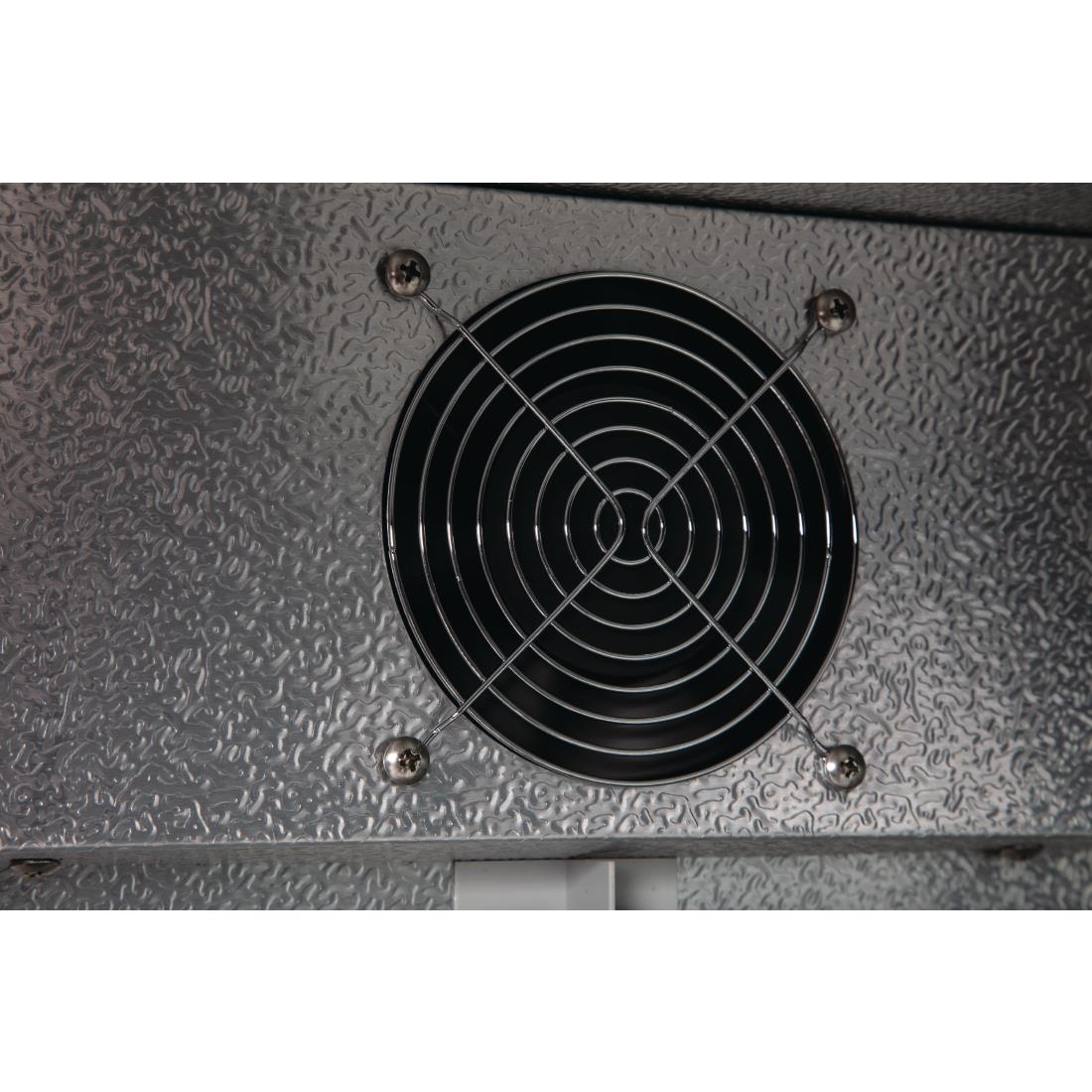 Polar G-Series Back Bar Cooler with Triple Hinged Doors Black - 900mm - Image 7