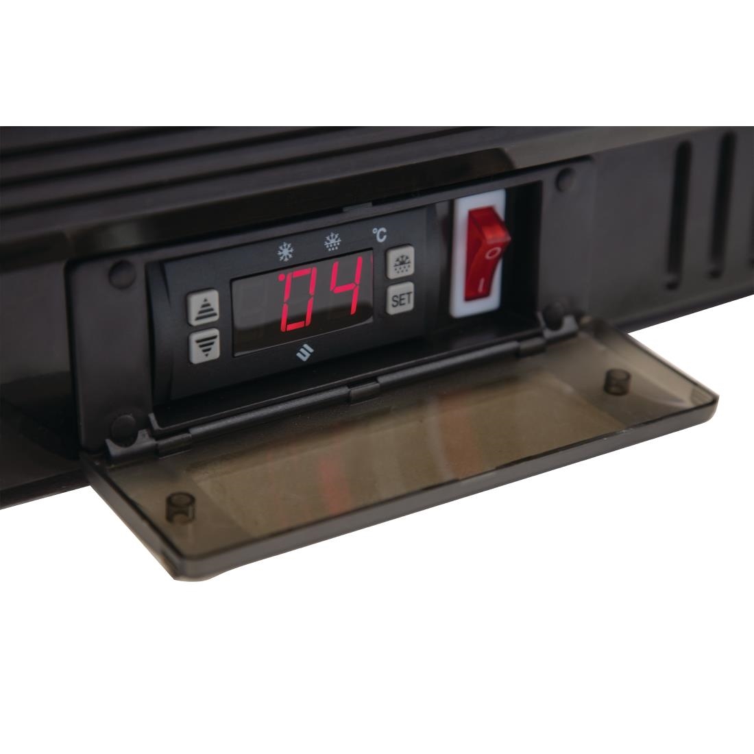 Polar G-Series Back Bar Cooler with Triple Hinged Doors Black - 900mm - Image 12