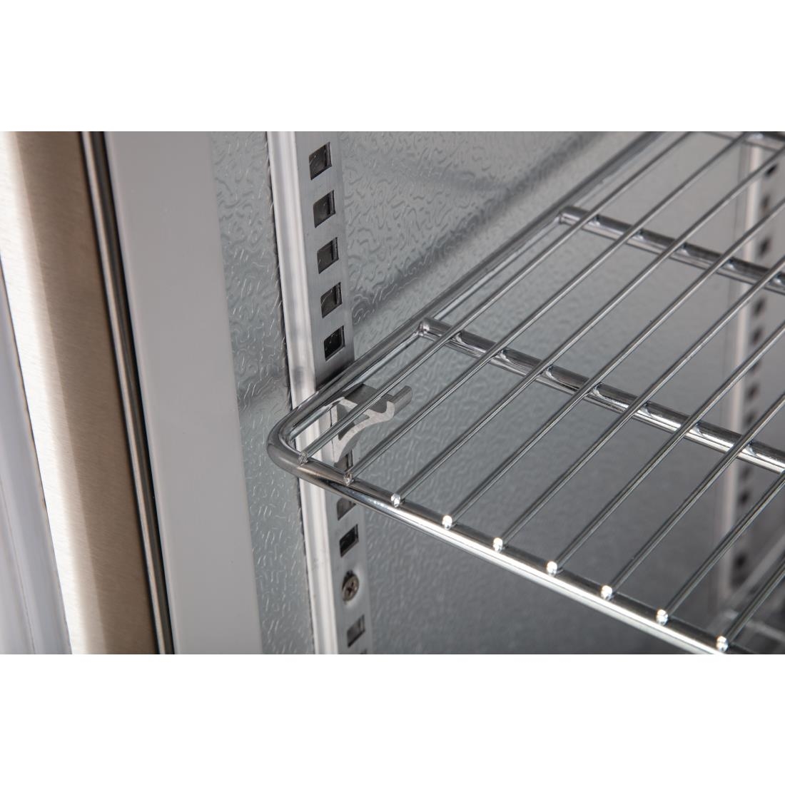 Polar G-Series Back Bar Cooler with Triple Hinged Doors Stainless Steel - 900mm - Image 5