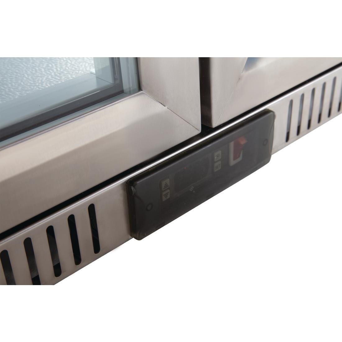 Polar G-Series Back Bar Cooler with Triple Hinged Doors Stainless Steel - 900mm - Image 9