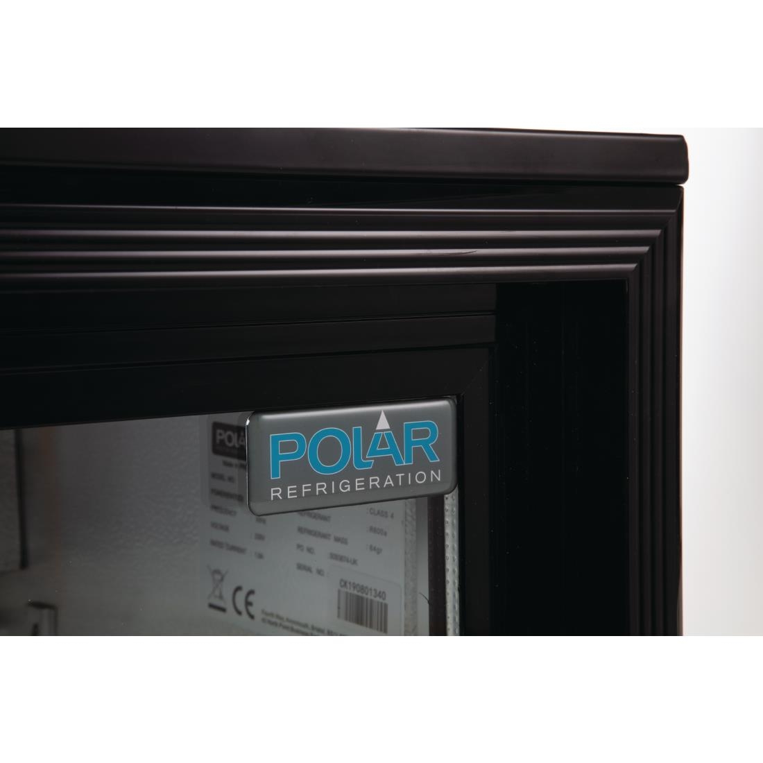 Polar G-Series Back Bar Cooler with Double Sliding Doors Black - 850mm - Image 13