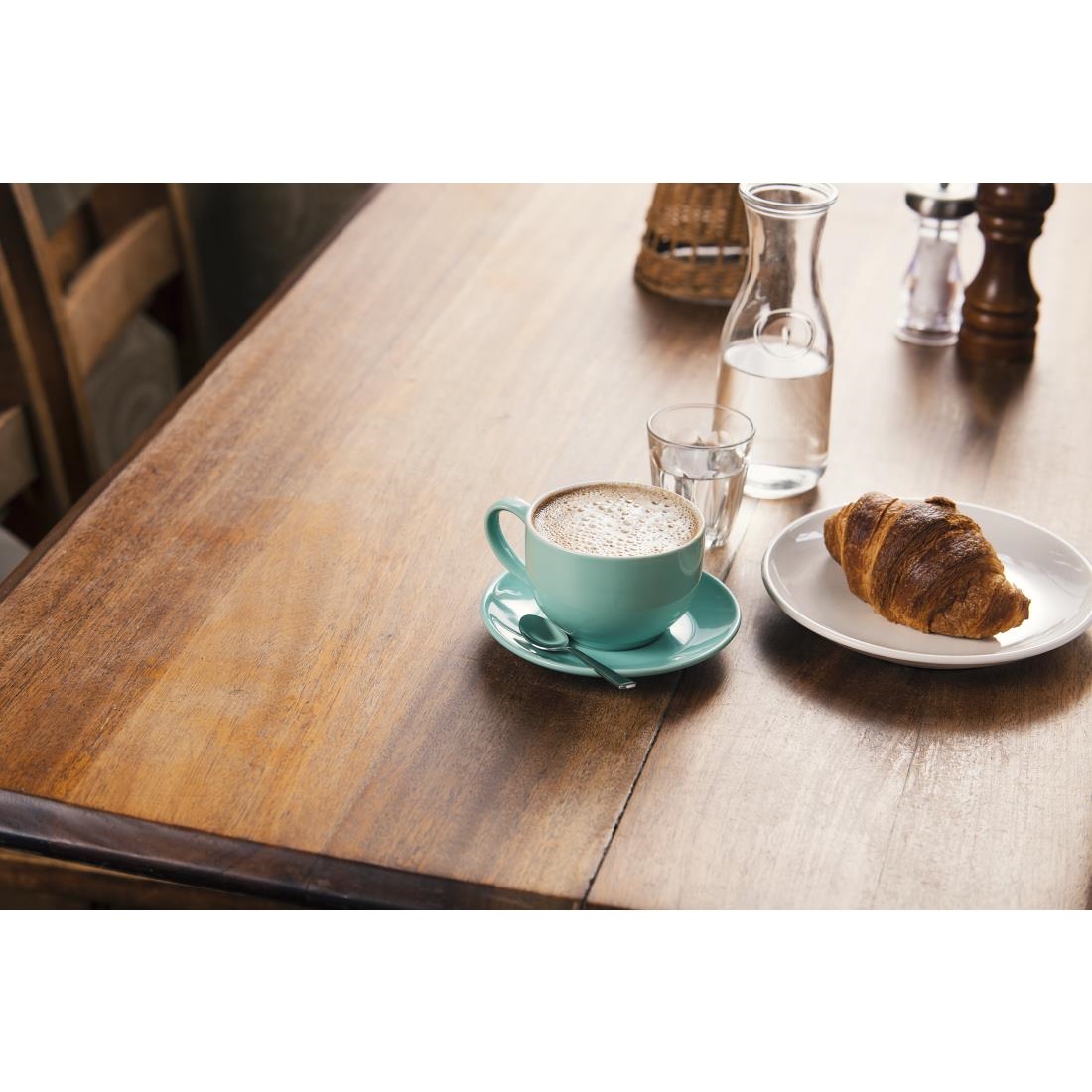 "Olympia Cafe Saucer Aqua (Fits GL460 & GL461) - 158mm 6 1/4"" (Box 12)" - Image 5