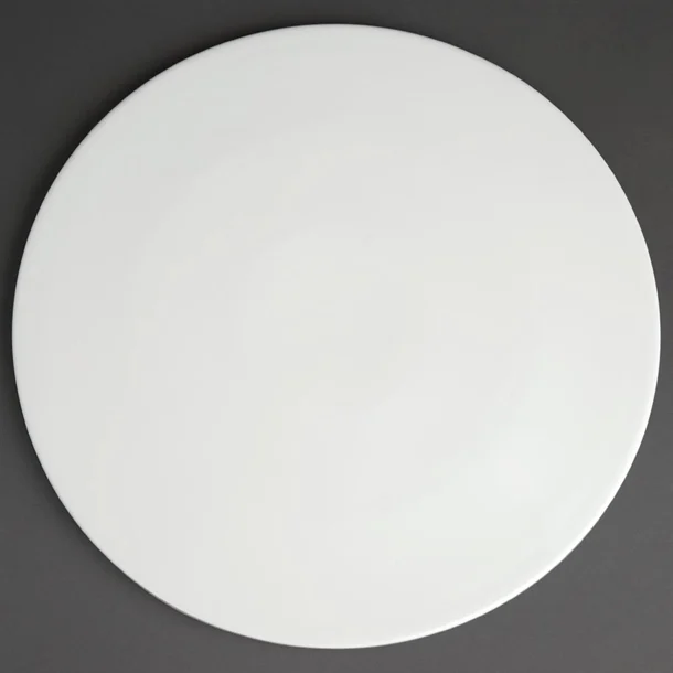 Olympia Whiteware Rimless Pizza Plate - 330mm (Box 6)