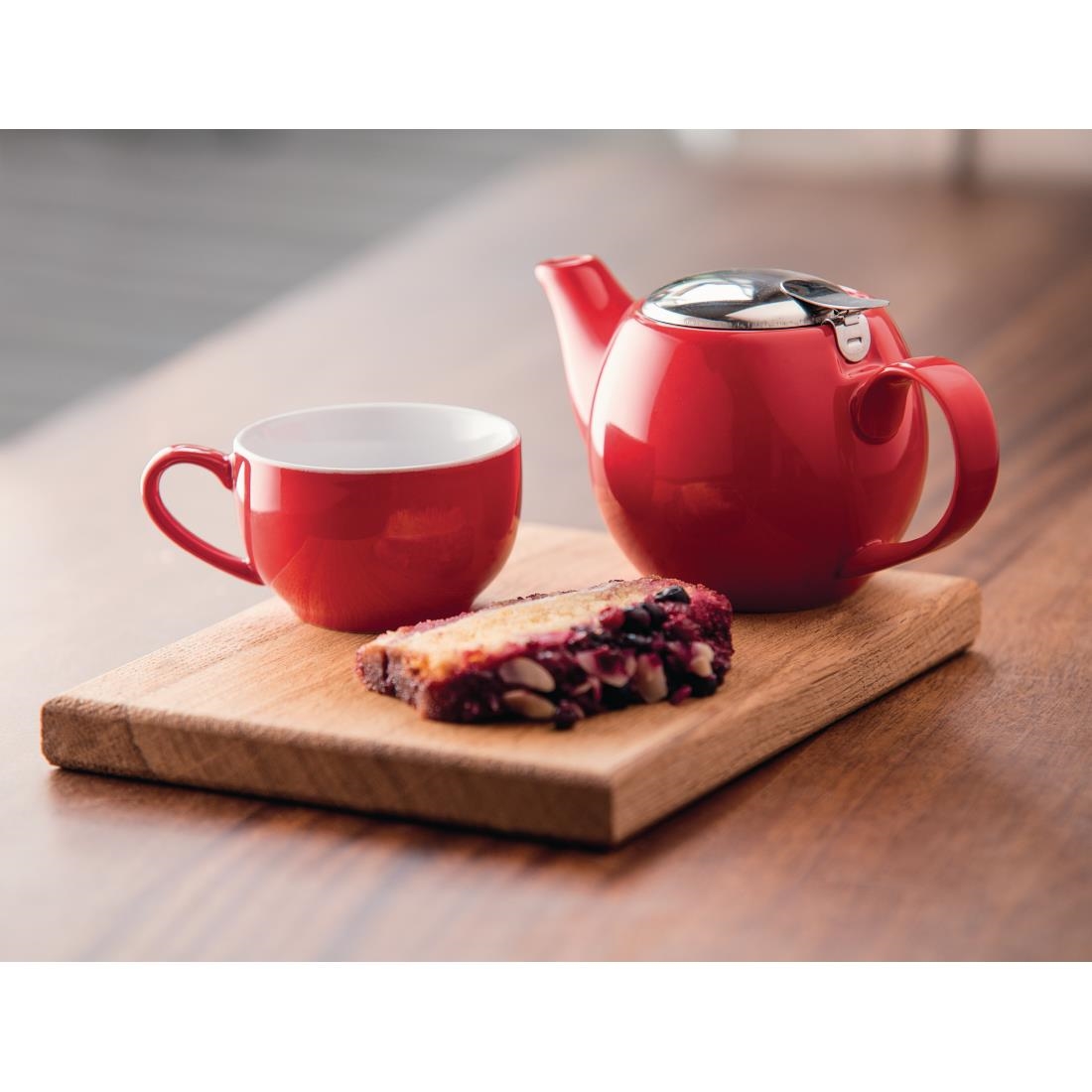 Olympia Cafe Teapot Red - 510ml 17.2fl oz (Box 1) - Image 4