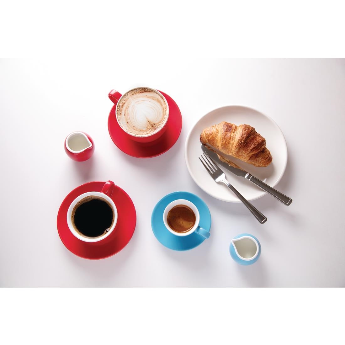 Olympia Cafe Milk Jug Blue - 70ml 2.36fl oz (Box 6) - Image 3