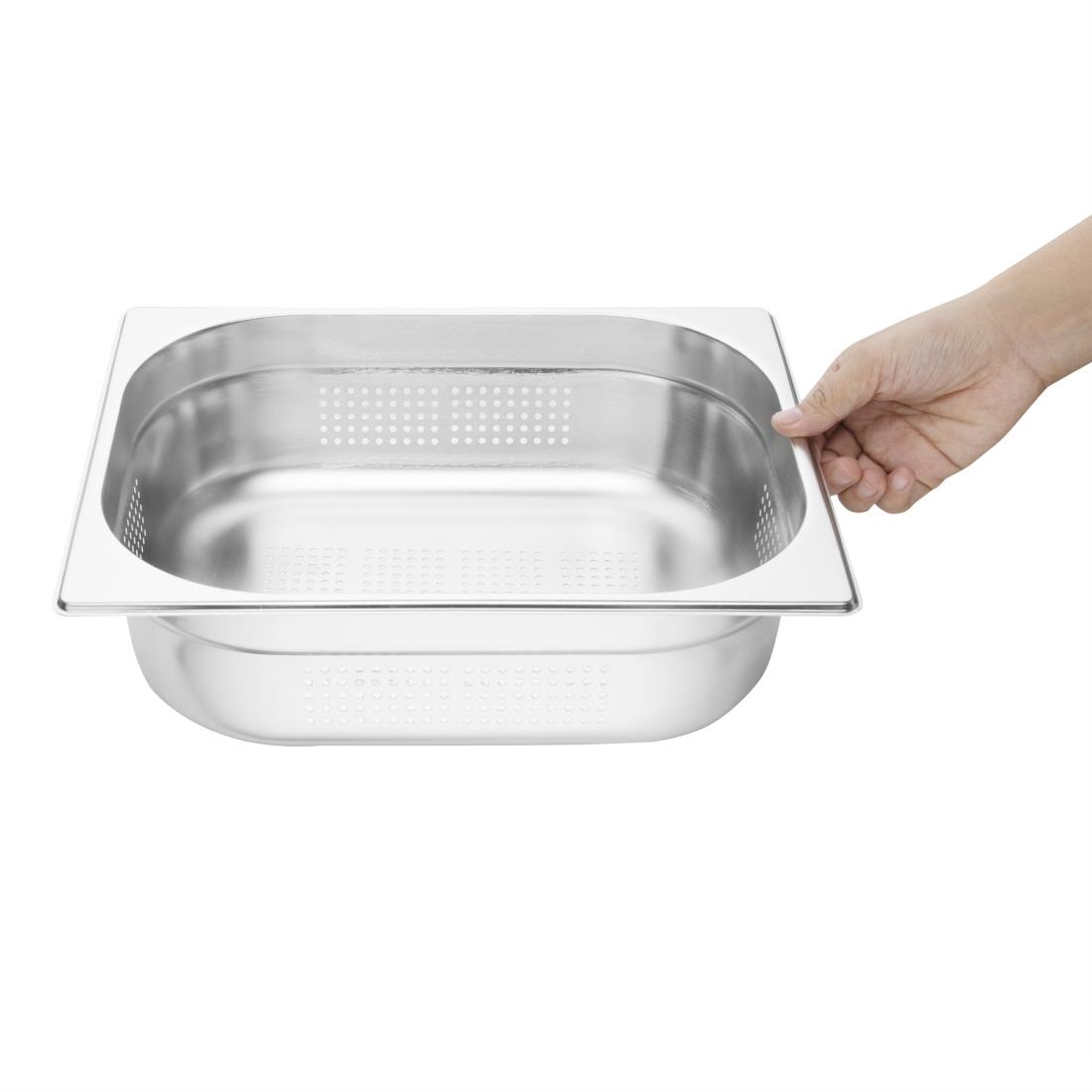 Vogue Perforated St/St - GN 1/2 100mm - Image 2