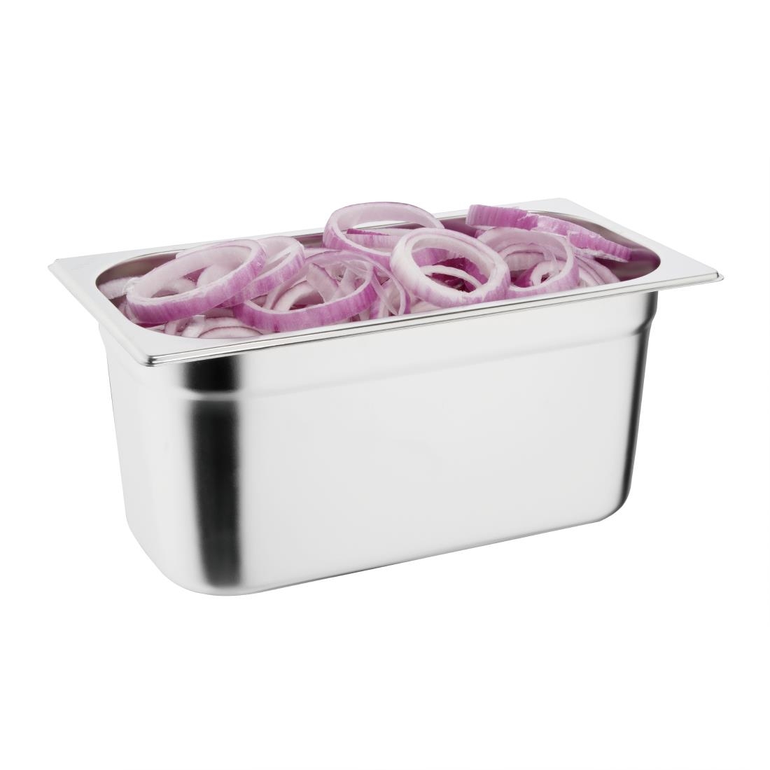 Vogue St/St GN Set - 3 x 1/3 with Lids 150mm - Image 4